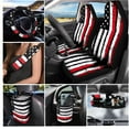 thumbnail image 2 of Uorisanigo American Firefighters Flag Car Seat Covers Unique Car Seat Cover Full Set Cars Accessories with Seats Belt Covers,Steering Wheel Cover,Auto Trash Can Fits Most Vehicle Gift for Friends, 2 of 7