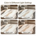 thumbnail image 7 of ODIKA 6'x9' Washable Area Rug Non-Slip, Easy Care, Beige Vintage Cream Inspired Wave Faded Stripe Bands Abstract for Family Room, Living Room, Master Bedroom, 7 of 7