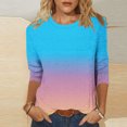 thumbnail image 2 of Tops For Women Trendy Sevevn Women Fashionable And Comfortable Casual T-Shirt Loose And Elastic Non Positioning Printing, 2 of 5