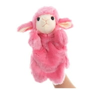 OUTOP Cartoon Plush Sheep Shaped Hand Puppet Glove Toy for Parent Child Tell Stories