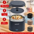 thumbnail image 2 of Brentwood 110-Volt 50-Watt 0.625-Qt. Portable Leakproof Electric Lunch Box (Blue), ELB-600BL, 2 of 5