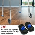 thumbnail image 6 of 6PCS Top Glides TuffSki Walker Glide Skis - 3 Pairs (Dark Blue), 6 of 8