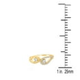 thumbnail image 3 of AoneJewelry 0.5 (Half) Carat Round Shape Single Cut Two Center Stone With Multi Side Stones Crafted In 10K Rose White & Yellow Gold Engagement Wedding Ring For Women(IJ/I2-I3), 3 of 5