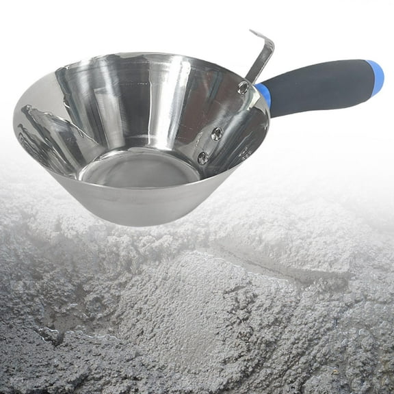 Cuchara de acero inoxidable para , cucharón, pala para trabajo pesado, para manipulación de materiales en exteriores y albañilería