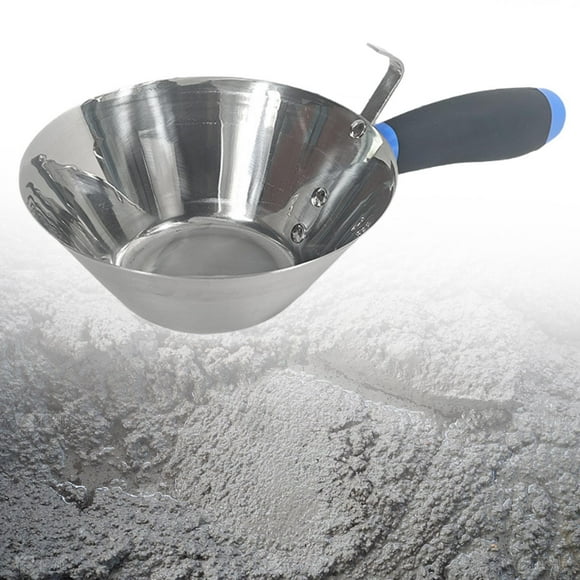 Cuchara de acero inoxidable para , cucharón, pala para trabajo pesado, para manipulación de materiales en exteriores y albañilería