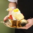 thumbnail image 4 of Shaved Ice Bowl Set Korean Style Dessert Bowl Stainless Steel Salad Bowl Small Ice Cream Cups Household Fruit Bowl for Snacks, 4 of 7