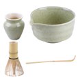 thumbnail image 1 of Matcha Spoon Bamboo Chasen 4pcs Set para Lovers () Olive Green, 1 of 9