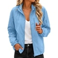 thumbnail image 3 of Ihhxva Softshell Jacket for Women Quick Dry Fit Attached Hood Packable Design Outdoor Windbreaker S-2XL, 3 of 9
