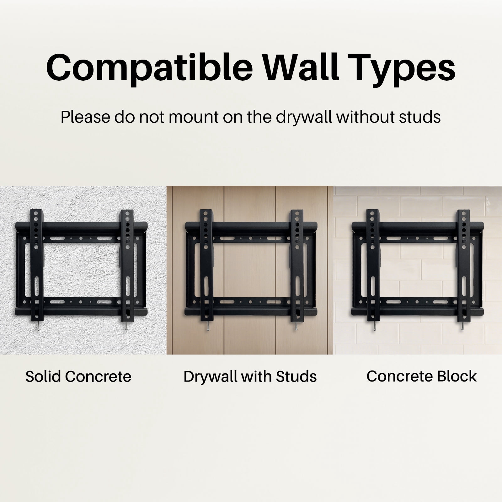 Sylvox TV Wall Mount for 14-42 Inch LED LCD OLED Flat Screen, Max 200x200mm 75x75mm Holds up to 55 lbs