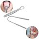 thumbnail image 2 of 2 pcs Stainless Steel Tongue Scrapers, Cleaning Scraper, Oral Care, Keep Breath Fresh, Improve Oral Hygiene, 2 of 4