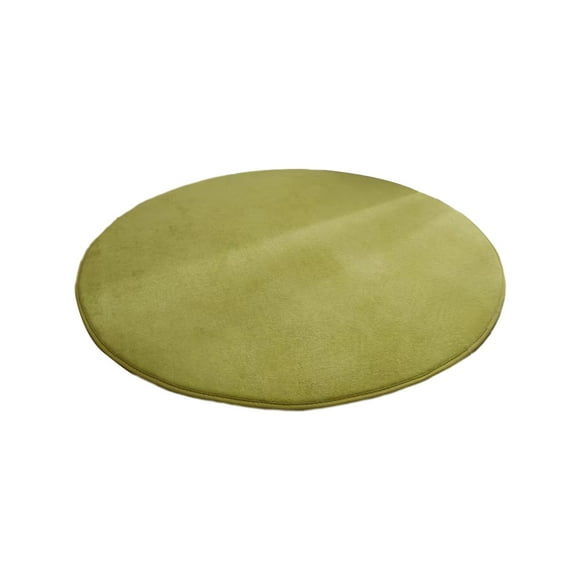 Injueey Alfombra gris no tóxica e inodoro para un hogar seguro y saludable Sala de estar Dormitorio Alfombras redondas Verde Type3 NO3