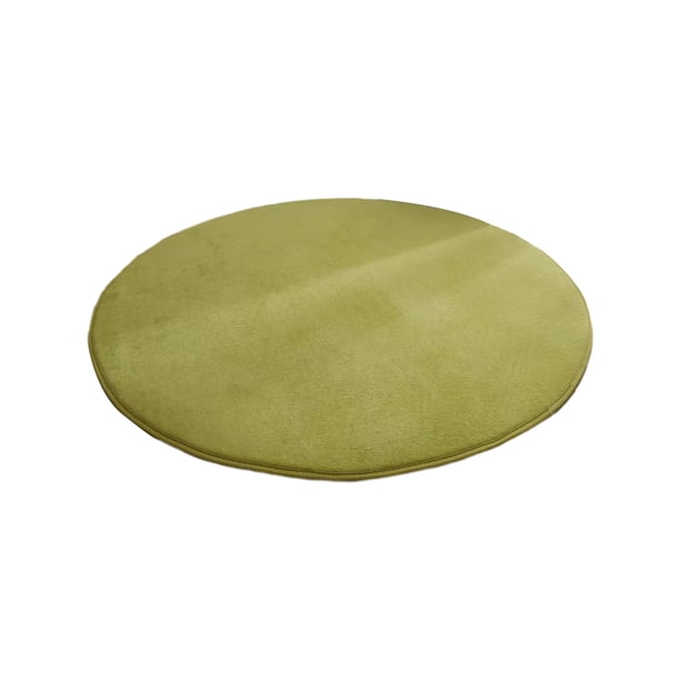 Billuyoard Exquisita alfombra artesanal de poliéster para sala moderna y elegante, sala de estar, dormitorio, alfombras redondas, verde Type3 NO3