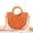 Orange, variant on Yoyauz Women's Grass Woven Beach Bag - Women's Beach Handmade Woven Handbag, Summer Mesh Hollow Shoulder Bag, Suitable for Holidays