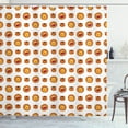 thumbnail image 1 of Ambesonne Tiger Shower Curtain, Funky Forms Tiger Lion Face, 69"Wx75"L, Orange and Multicolor, 1 of 3