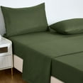 thumbnail image 4 of Chezmoi Collection Liam 7-Piece Olive Green Bed in a Bag Queen Comforter Set with Sheets Medallion Embossed Bedding Set, 4 of 9