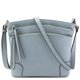 thumbnail image 1 of Fashionpuzzle Bolso Bandolera Mediano Con Triple Bolsillo Con Cremallera (Azul Gris), 1 of 5