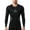 Dark Blue, variant on Mens Shirts Solid Color Geometric Contrast Line Tight Long Sleeve Shirts Crew Neck Slim Cut Fast Dry Sweat Wicking Sports Base Layer For Gym Running Cycling Layering Attire
