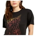 thumbnail image 2 of Juicy Couture Women's Ombre Logo Graphic T-Shirt Black Size Small, 2 of 3