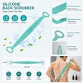 thumbnail image 5 of Long Silicone Back Scrubber with Loop Handles for Shower, Exfoliating Body Wash Brush for Deep Cleansing and Lathering, Gentle Exfoliation for Men and Women, 5 of 5