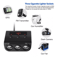 thumbnail image 4 of Cargador Auto Celular 3 Encendedor Cigarrillo + 4 Usb 100w Negro, 4 of 5