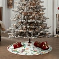 thumbnail image 4 of Sikiie Pretty Floral With Leaves Nativity Christmas Tree Skirt, Jesus Christian Winter Holiday Tree Mat Decoration(30-48IN), 4 of 6