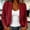 (Fashion 4)Wine, variant on Aimik Office Blazers for Women Long Sleeve Button Open Front Blazer Work Office Trendy Suit Jacket with Pockets,Black,M