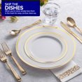 thumbnail image 7 of 75 Pieces Heavy Duty (Gold) Plastic Silverware Set, Disposable Cutlery Set, Great for Parties, Weddings, and Catering, Flatware Utensils Included: 25 Forks, 25 Spoons, 25 Knives, Stock Your Home, 7 of 7