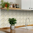 thumbnail image 2 of Mi Alma Peel & Stick Tiles - Yellow Rustic Flower Vinyl Backsplash 12x12, 2 of 10