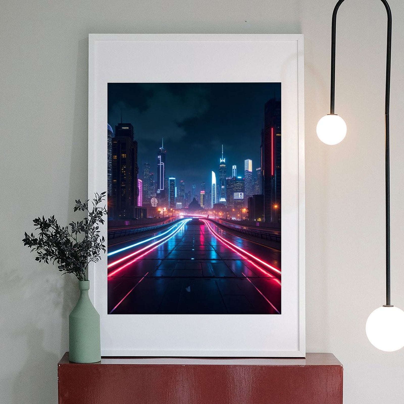 Diamond Art Kits for Adults - Cool Cyberpunk Cityscape Print No.99 5D Frameless Dimond Painting Kit for Adults Beginner, Round Diamond Kits for Home Wall Decor, Gift for Women