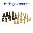 thumbnail image 1 of 32Pcs Wooden Carved Pieces Hand Crafted Set 65mm Size Toys Chess Game, 1 of 9