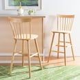 thumbnail image 2 of SAFAVIEH Providence Solid Spindle Back Bar Stool with Footrest, Natural, 2 of 13