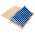 thumbnail image 2 of Juegos de triángulos de madera, triángulos, juguetes de madera de matemáticas, caja de clasificación de madera azul, triángulo con caja para niños de, 2 of 9