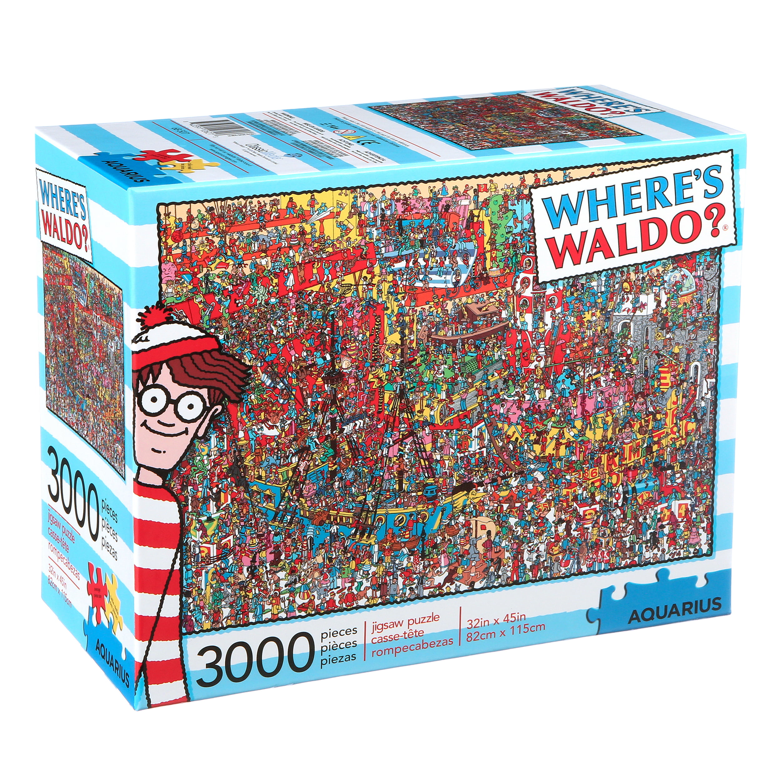 Aquarius - Where's Waldo Toys - 3000 Piece Jigsaw Puzzle - Walmart.com