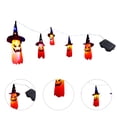 thumbnail image 3 of Sombreros Bruja Fantasma Colgantes Halloween Con Cadena Luces para Jardín () Naranja, 3 of 3