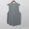 thumbnail image 4 of Lovzfmll Men's Sleeveless Dry Fitness Tank Top, Loose Running Basketball Training Tee for Summer Workout Gray, 3XL, 4 of 6