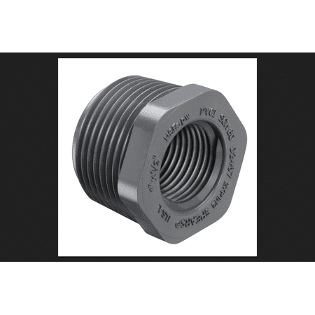 UPC 054211158883 product image for Spears Schedule 80 1/4 in. FPT x 3/4 in. Dia. MPT Gray PVC Reducing Bushing | upcitemdb.com