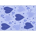 thumbnail image 1 of Ahgly Company Machine Washable Indoor Rectangle Transitional Light Slate Blue Area Rugs, 3' x 5', 1 of 7