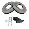 thumbnail image 2 of TRQ Front Brake Pad & Rotor Kit Brake Pads Brake Rotor Semi-Metallic Fits Select 2003-2004 Nissan Frontier 2000-2004 Xterra, 2 of 4