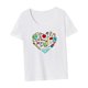 thumbnail image 5 of Camiseta básica para mujer jinwen simple cuello redondo para viajes S, 5 of 7