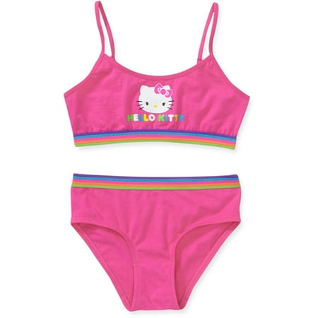 Hello Kitty - Girls' Cropped Bra and Panty Set