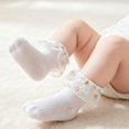 thumbnail image 2 of Miaouyo Ankle Socks for Little Girls Lace Ruffle Cuff Breathable Princess Socks, 2 of 7