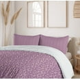 thumbnail image 6 of Ambesonne Floral Duvet Cover Sets, Flowers Branch, 2-King, Pale Purple and Cream, 6 of 7