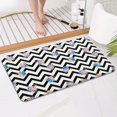 thumbnail image 4 of Pioneer Flower Floral Print Pattern Bathroom Rugs Mat, Non Slip Microfiber Bathroom Rug with Rubber Backing, Soft Mats for Bathroom Floor Tub Shower, 17"x30", 4 of 5