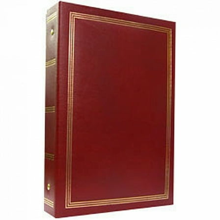 Pioneer Photo Albums 3-Ring 2-Up Slip-in Pocket Burgundy Binder Album for 400 Photos - 4x6