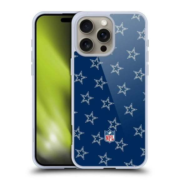 Head Case Designs NFL Dallas Cowboys Artwork Patterns Soft Gel Case for Apple iPhone 16 Pro Max
