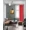 Bright Red, variant on Gorgeous Home Linen (#32) Hotel Quality Silver Top Grommet Faux Silk Bright Red Thermal Foam Lined Heavy Thick Window Curtain 108" Length (1-Piece)