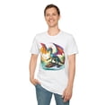 thumbnail image 4 of Dragon Graphic Unisex Cotton Softstyle Art Design Tee With Animals 21, 4 of 11