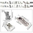 thumbnail image 5 of 100Pcs Perfume Charms High Heel Shoe Charm TibetanStyle Antique Silver Makeup Lipstick Bag Fashion Charm, 5 of 9