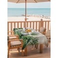 thumbnail image 2 of Outdoor Tablecloth with Umbrella Hole for Patio/Picnic/Party/Camping, Tropical Plants Waterproof Table Cloth Rectangle Table Cover Washable, Summer Vintage Monstera Green Palm Leaves (54"x 80"), 2 of 9