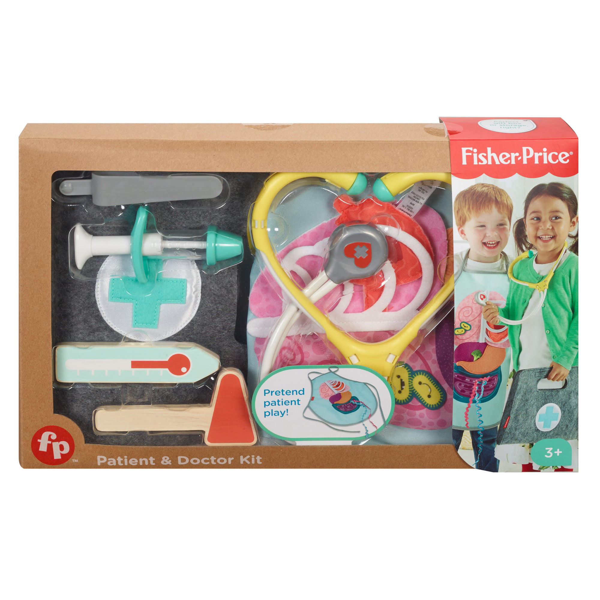Fisher-Price Patient Doctor Kit Pretend Play Set DAMAGED PACKAGE 